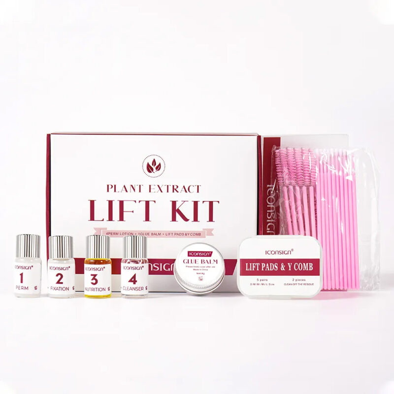 ICONSIGN 90 Days Curl Vegan Multiple Natural Plant Extra Cysteamine HCL 2in1 Lash Lift and Brow Lamination Kit Eyelash Perm Set