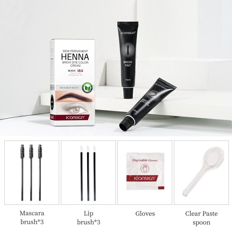 Henna Eyebrow Tint Kit Eyebrow Gel - 图片 4